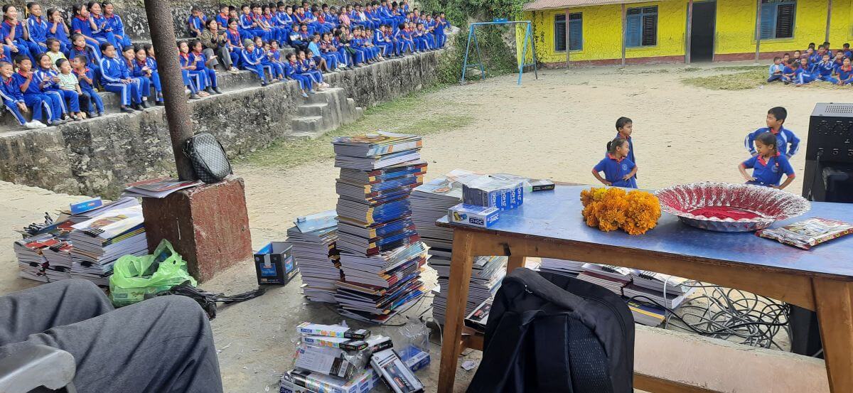 School stationery Distribution Porgram Preparation at a school